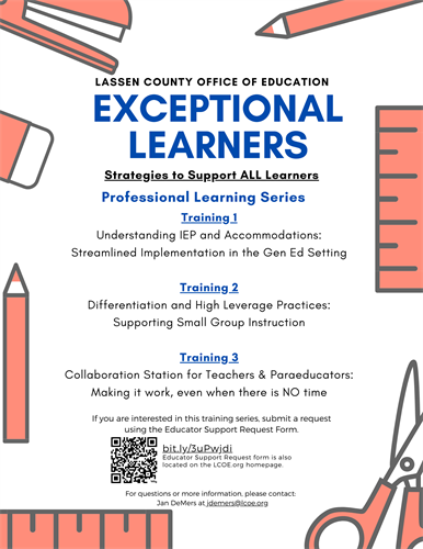 Exceptional Leaners training series 